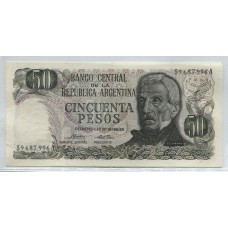 ARGENTINA COL. 626a BILLETE 50 PESOS LEY 18.188 BOT 2371 SIN CIRCULAR UNC